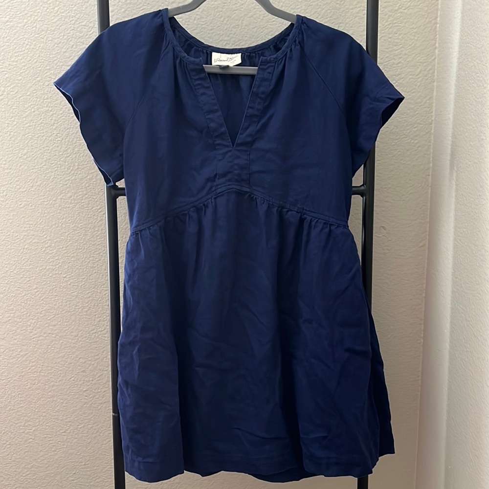 Navy summer dress with pockets